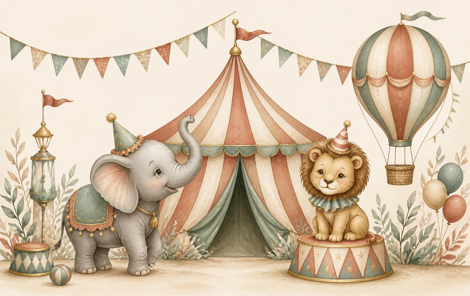 Ilustração do circo do Luiz Lian